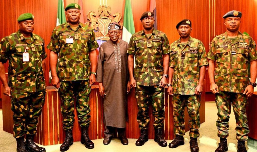 New Service Chiefs arrive presidential villa for decoration